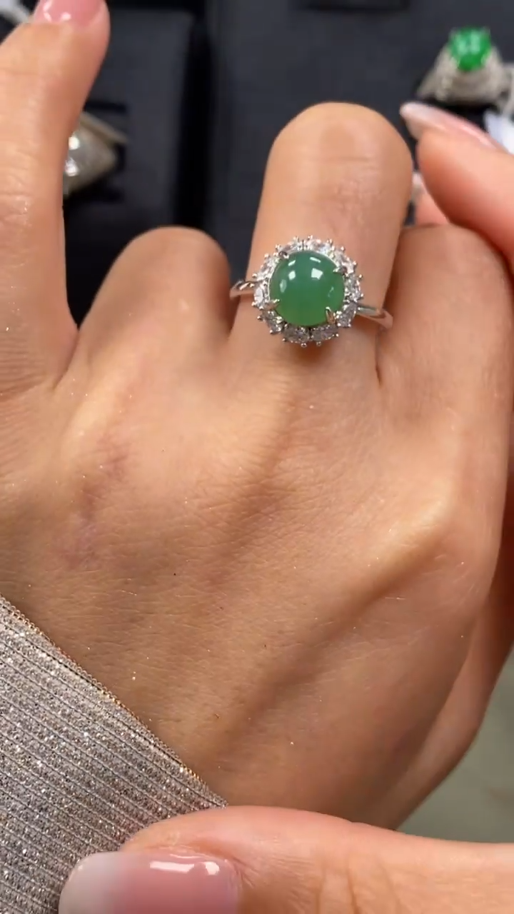 【闪购商品】翡翠戒指未镶嵌9136锐