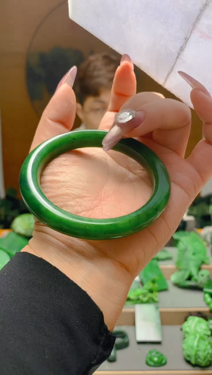 【闪购商品】和田玉（碧玉）手镯未镶嵌5859