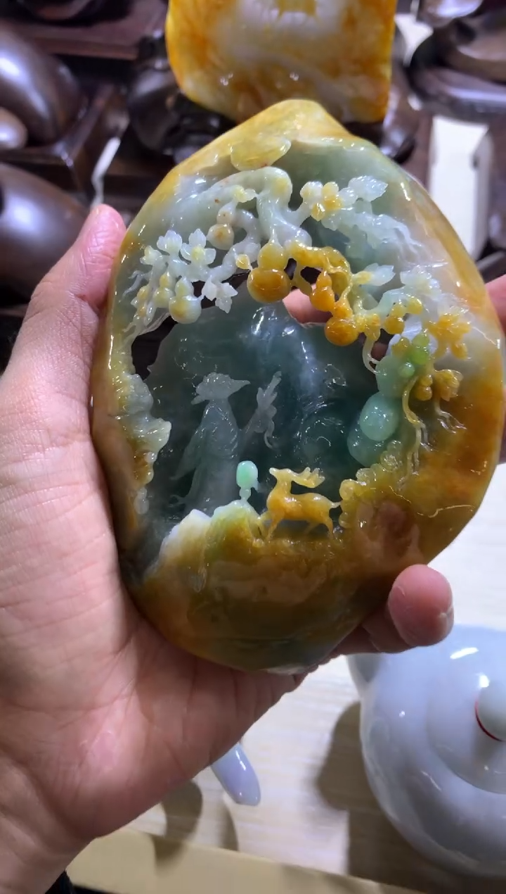 【闪购商品】翡翠摆件未镶嵌翡翠摆件