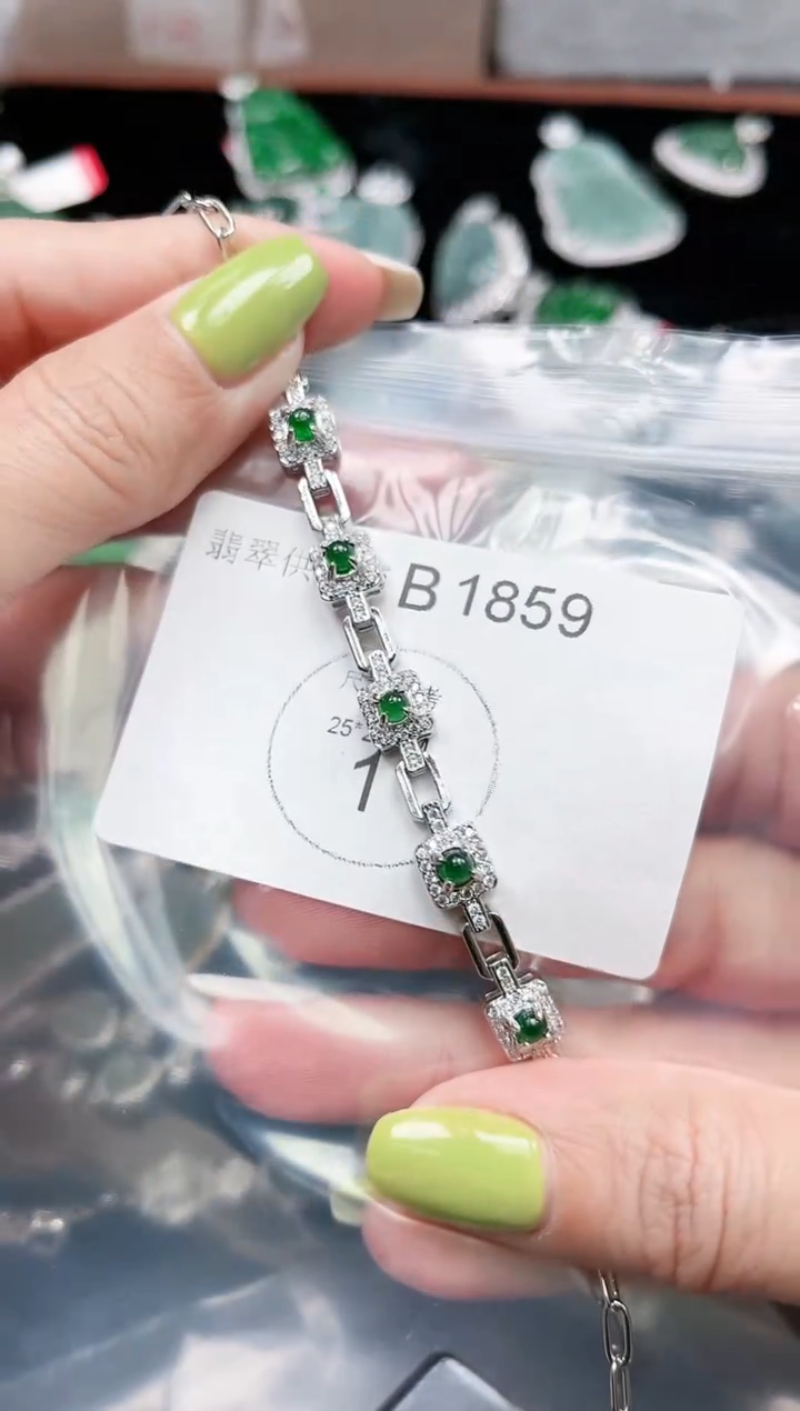 【闪购商品】翡翠颈饰未镶嵌赠皮绳1859