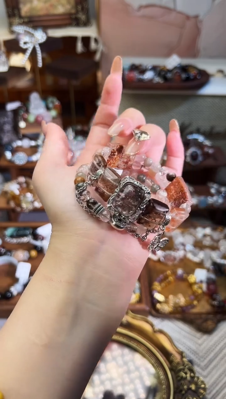 【闪购商品】水晶手串未镶嵌柚子原創水晶