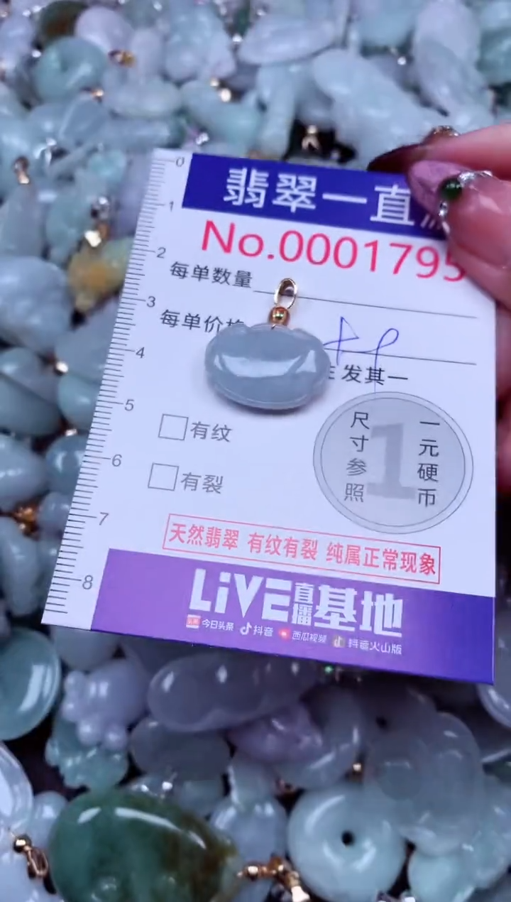 吊坠(不含链)未镶嵌翡翠1795