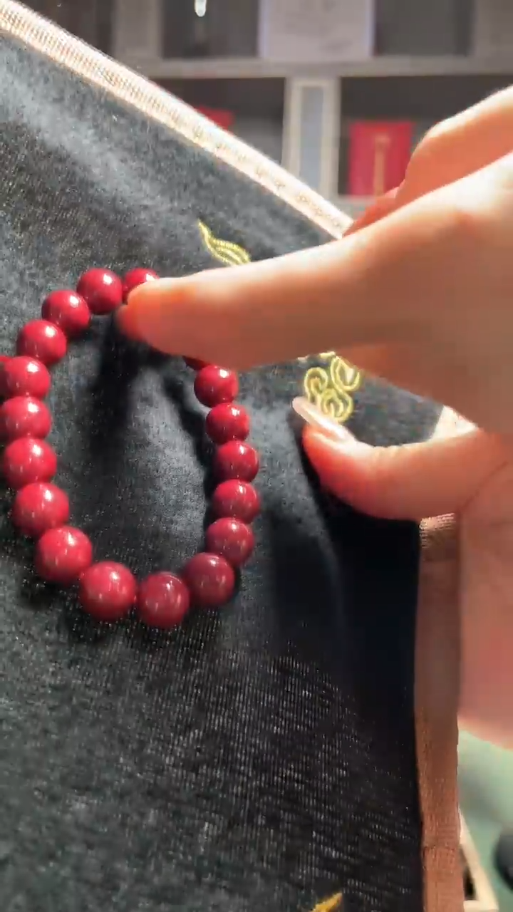 【闪购商品】查罗石项链合金朱砂  手串