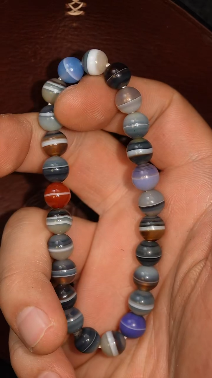 玛瑙/玉髓套链未镶嵌冲赛康胡子哥，DIY一