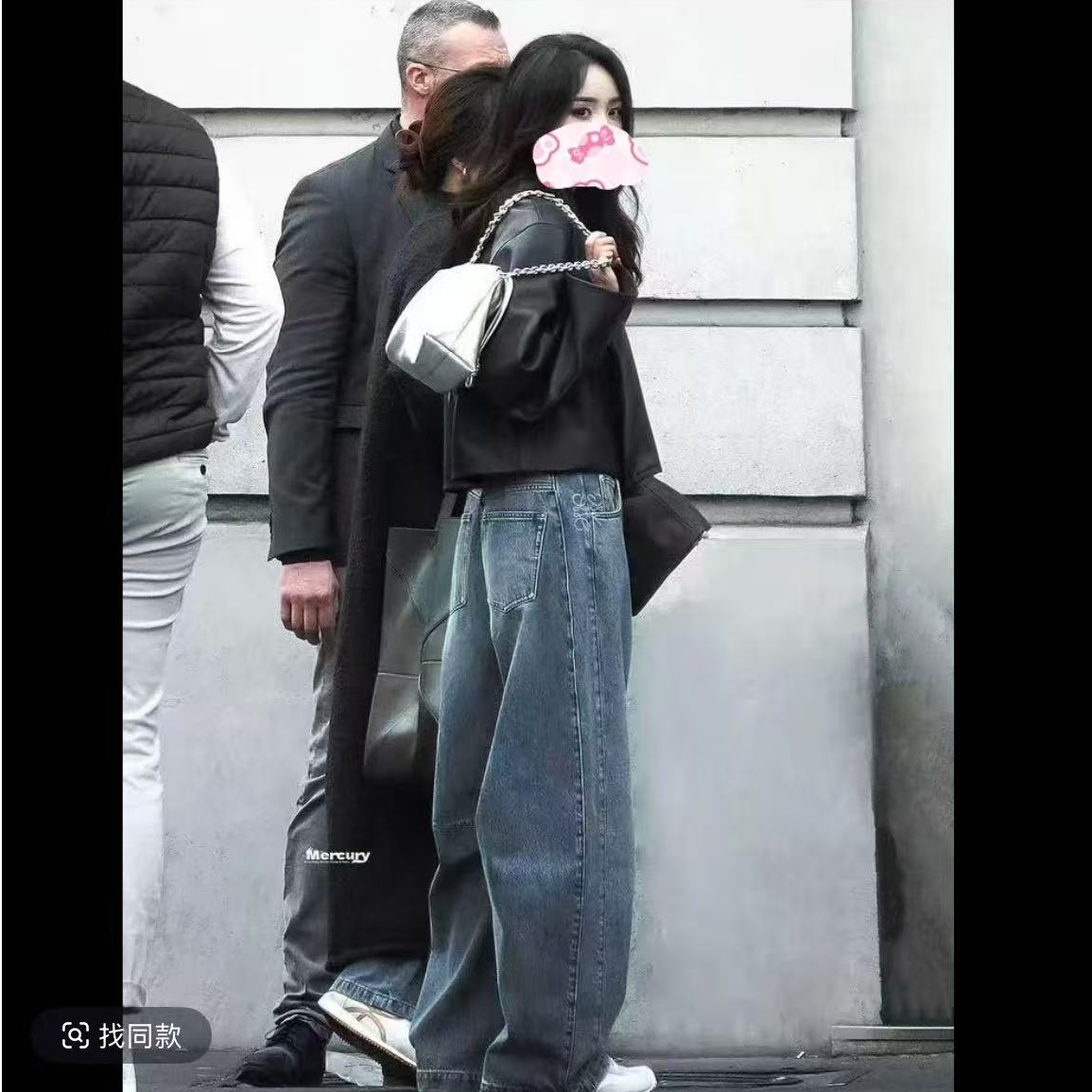 2025秋东新品牛仔裤东大门大米米同款韩版超绝牛仔裤12.4