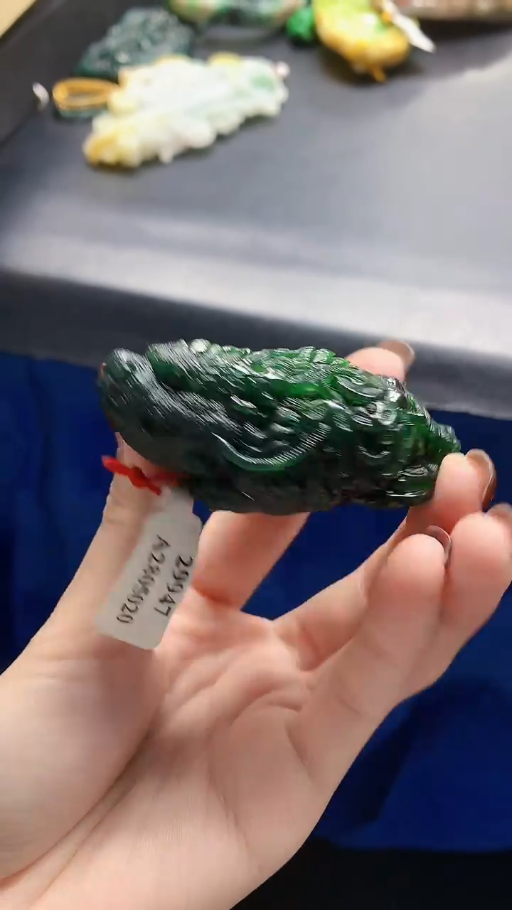 颈饰未镶嵌翡翠乐***子天然缅甸a货翡翠