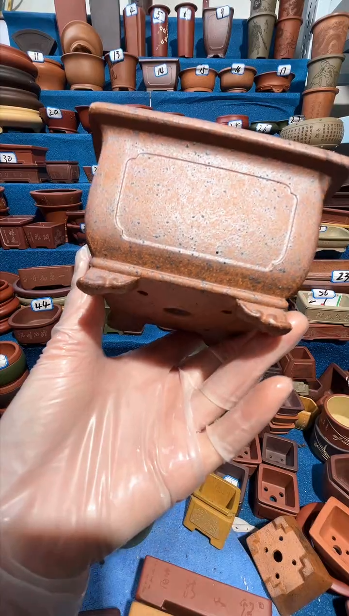 【闪购商品】紫砂紫砂花盆9*5.5