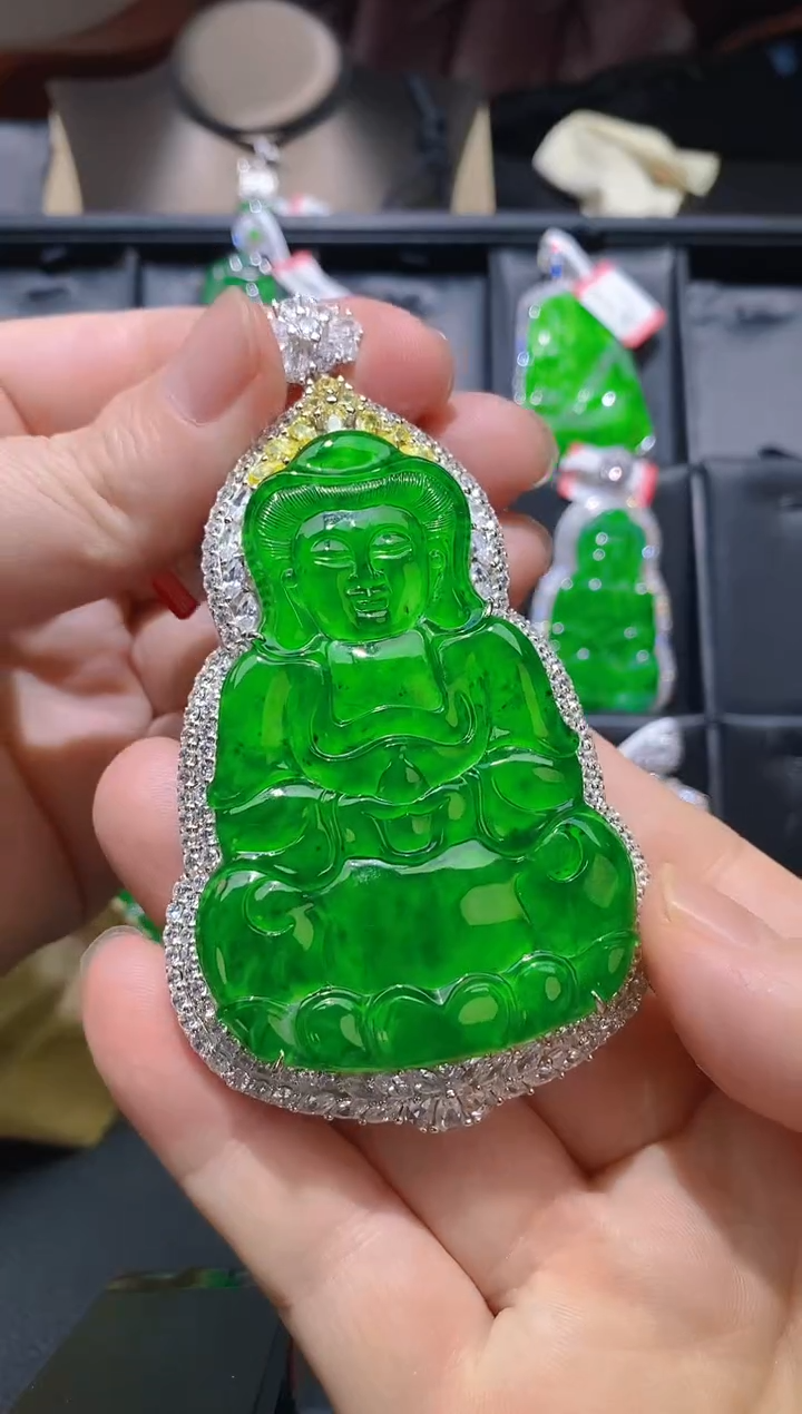 【闪购商品】翡翠颈饰未镶嵌天然A货翡翠A27   531