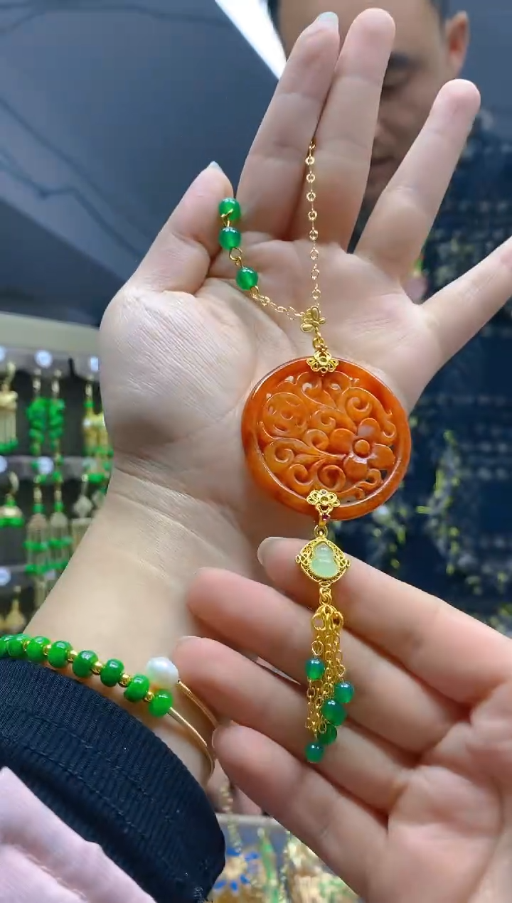 【闪购商品】翡翠耳饰合金096翡翠