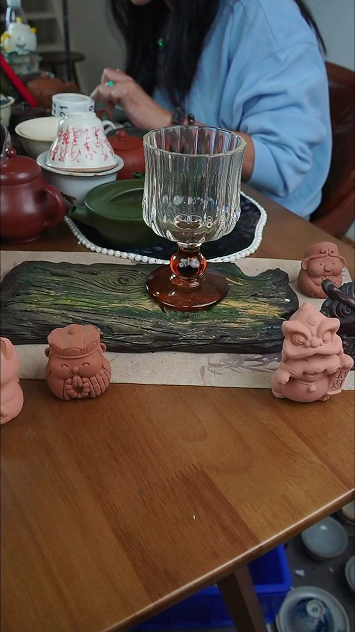 【茶瓷物语】高脚玻璃杯