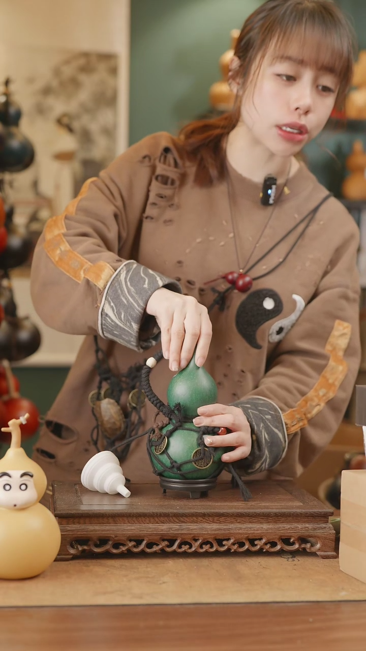 【闪购商品】53号精品天然大漆工艺防渗内胆酒葫芦~