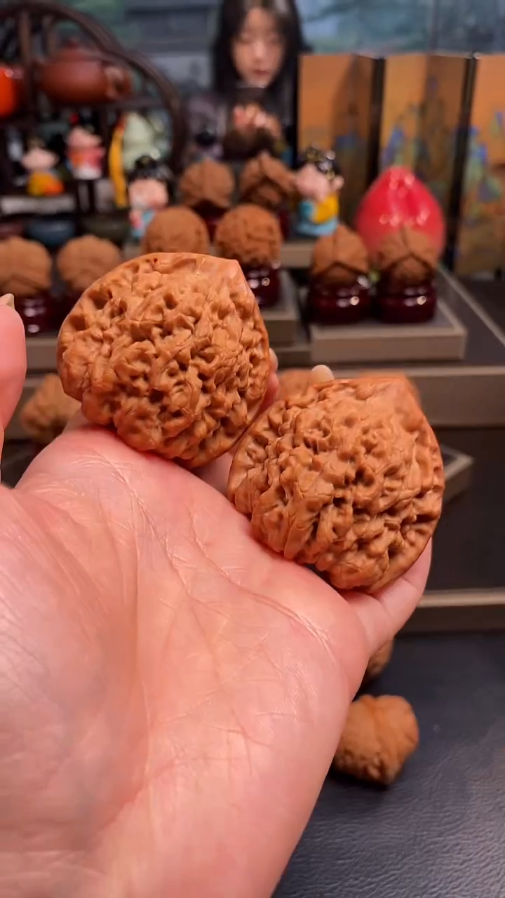 【闪购商品】文玩核桃把件F877官帽46