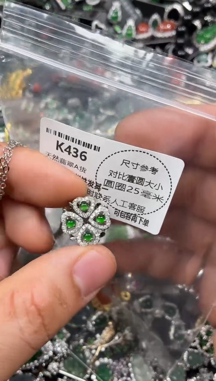 颈饰未镶嵌翡翠K436项链