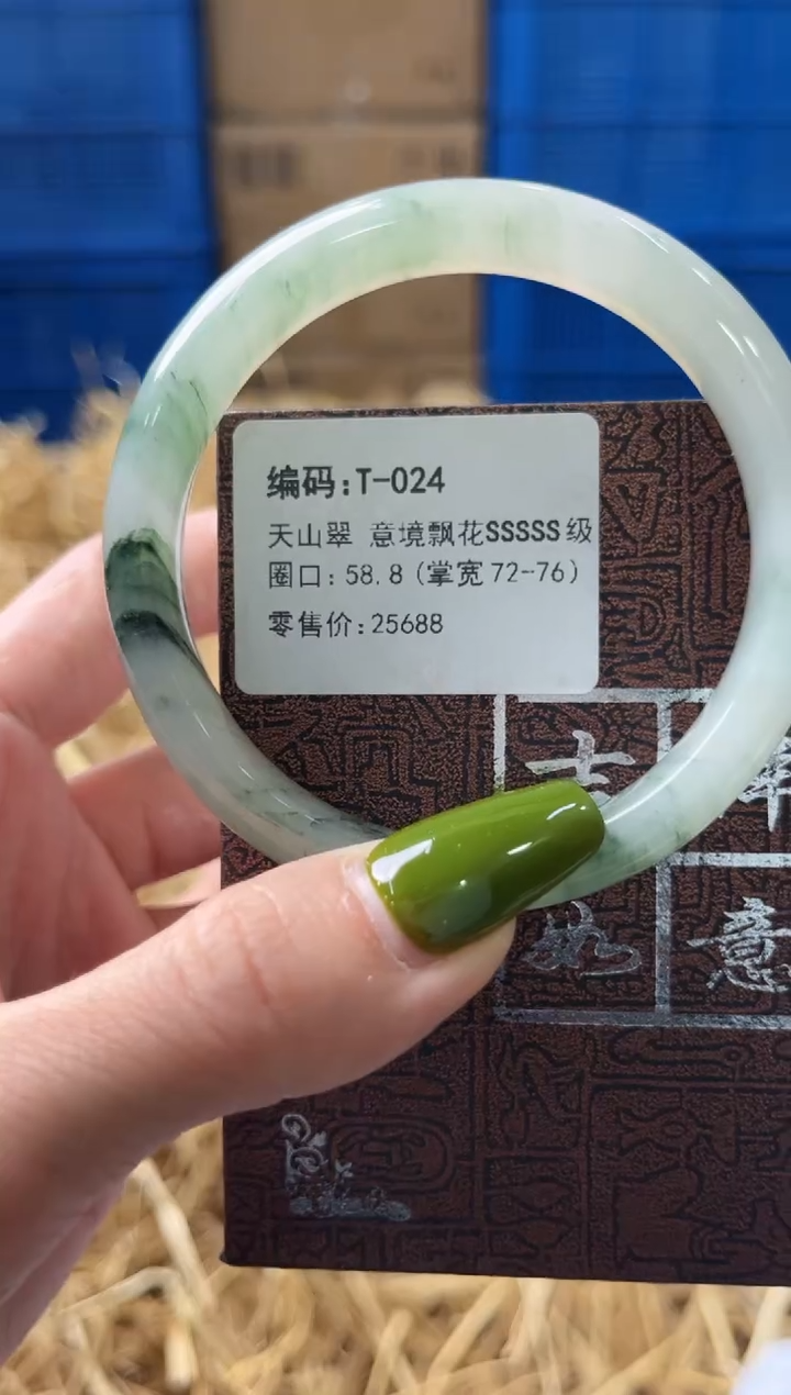 未镶嵌手镯石英质玉T024