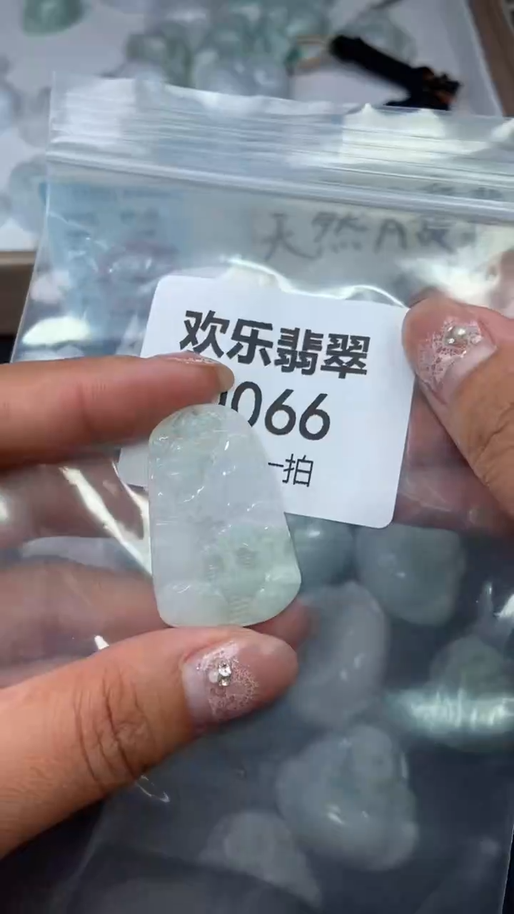 颈饰未镶嵌翡翠缅甸天然翡翠0066