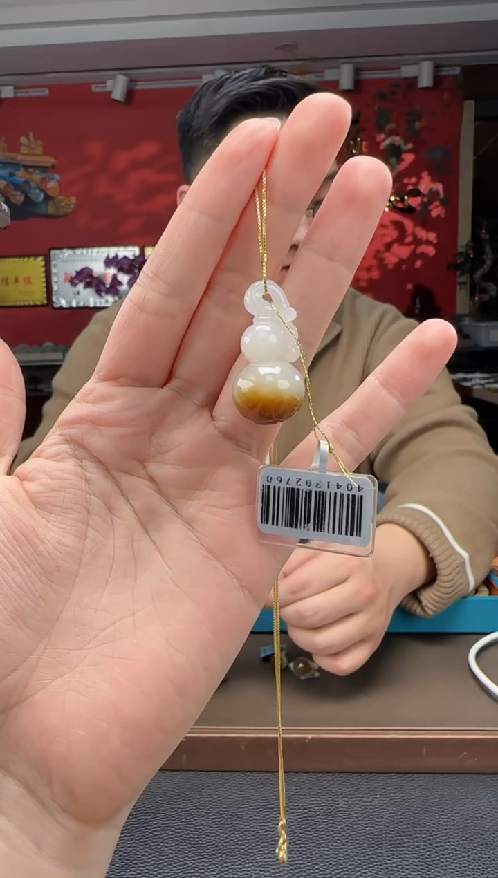 【闪购商品】和田玉颈饰未镶嵌且末糖白福禄