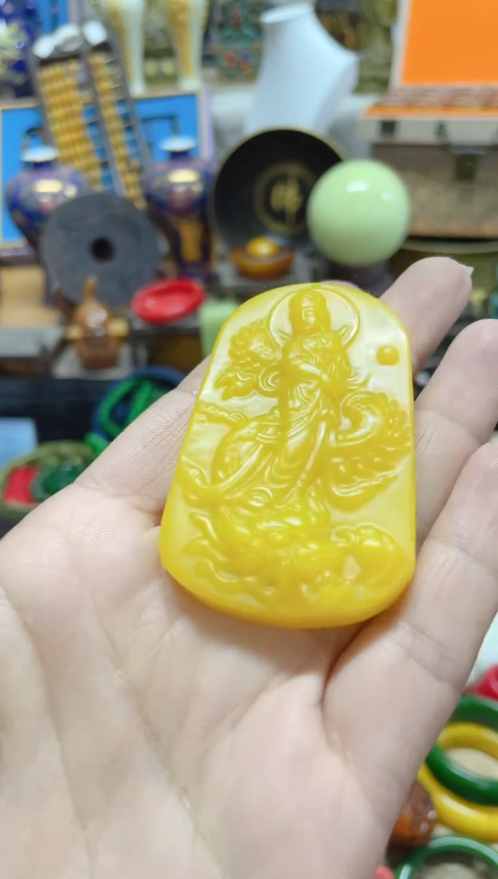 【闪购商品】和田玉（黄玉）颈饰未镶嵌主播推荐主播推荐