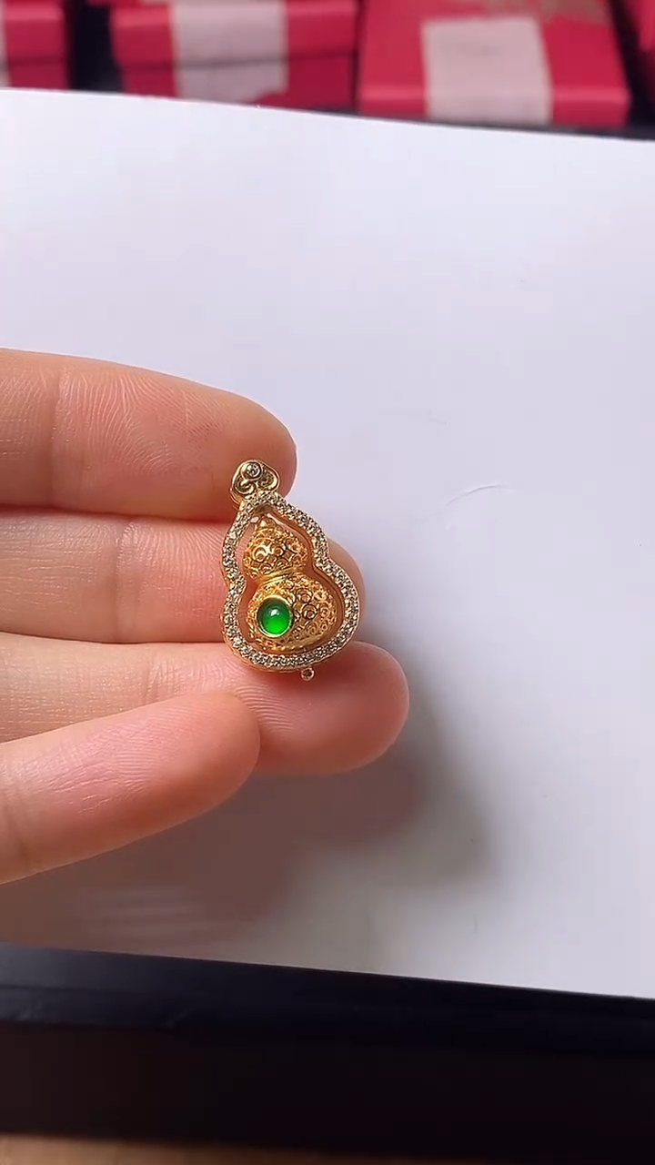 【闪购商品】翡翠颈饰银S925镶嵌天然翡翠 吊坠