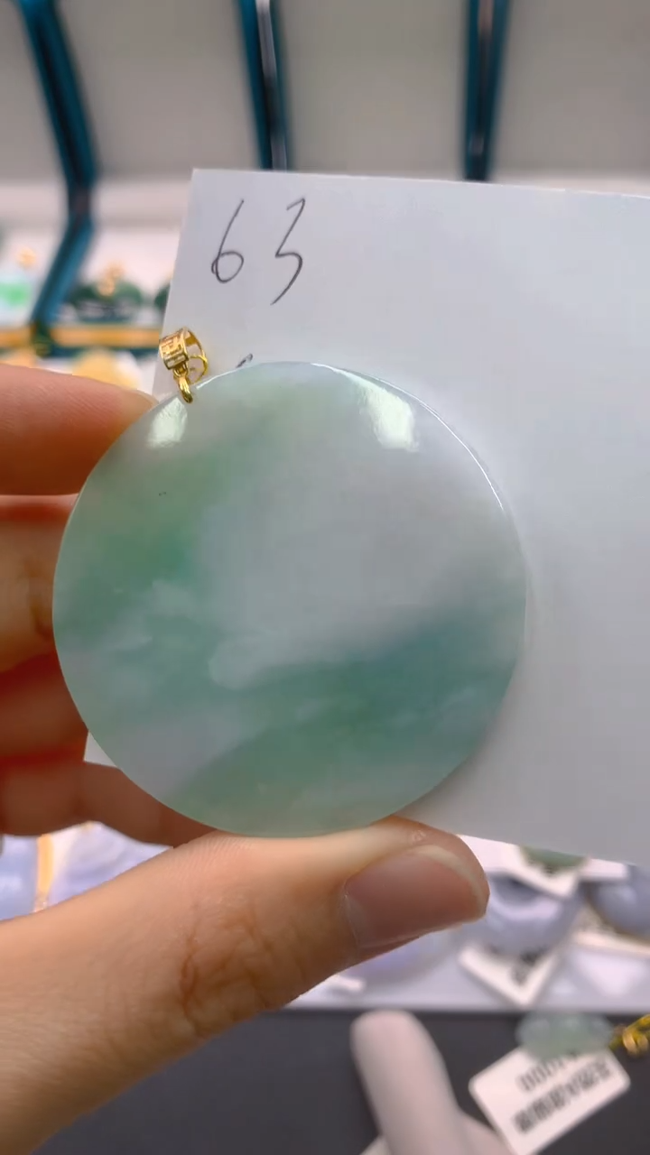 【闪购商品】翡翠颈饰18K金镶嵌1111111111