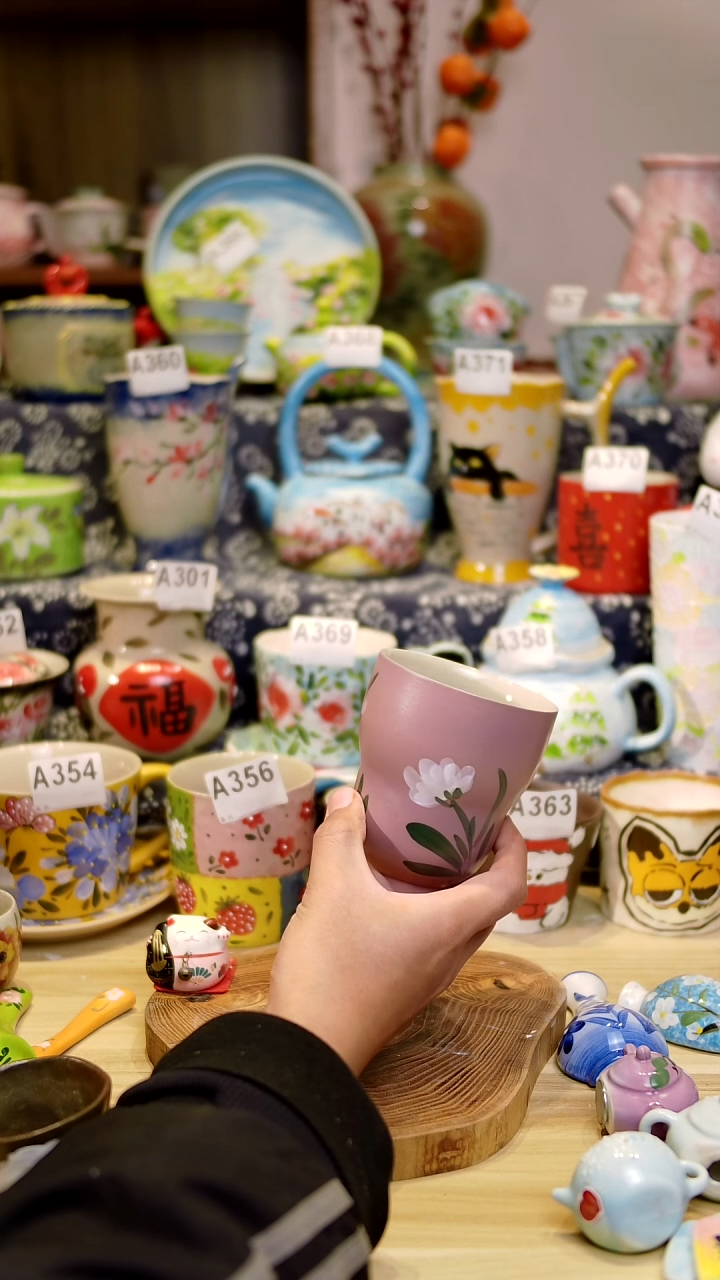 瓷片景德镇釉下彩手绘陶瓷