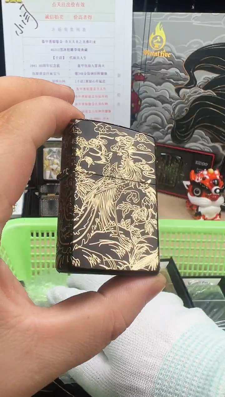 铜五面鎏金百鸟朝凤