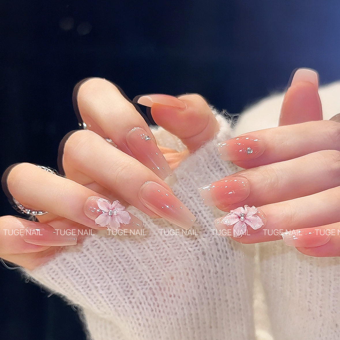 TugeNail“南方姑娘” 秋日百搭清纯感纯欲显白轻奢原创美甲TGW826