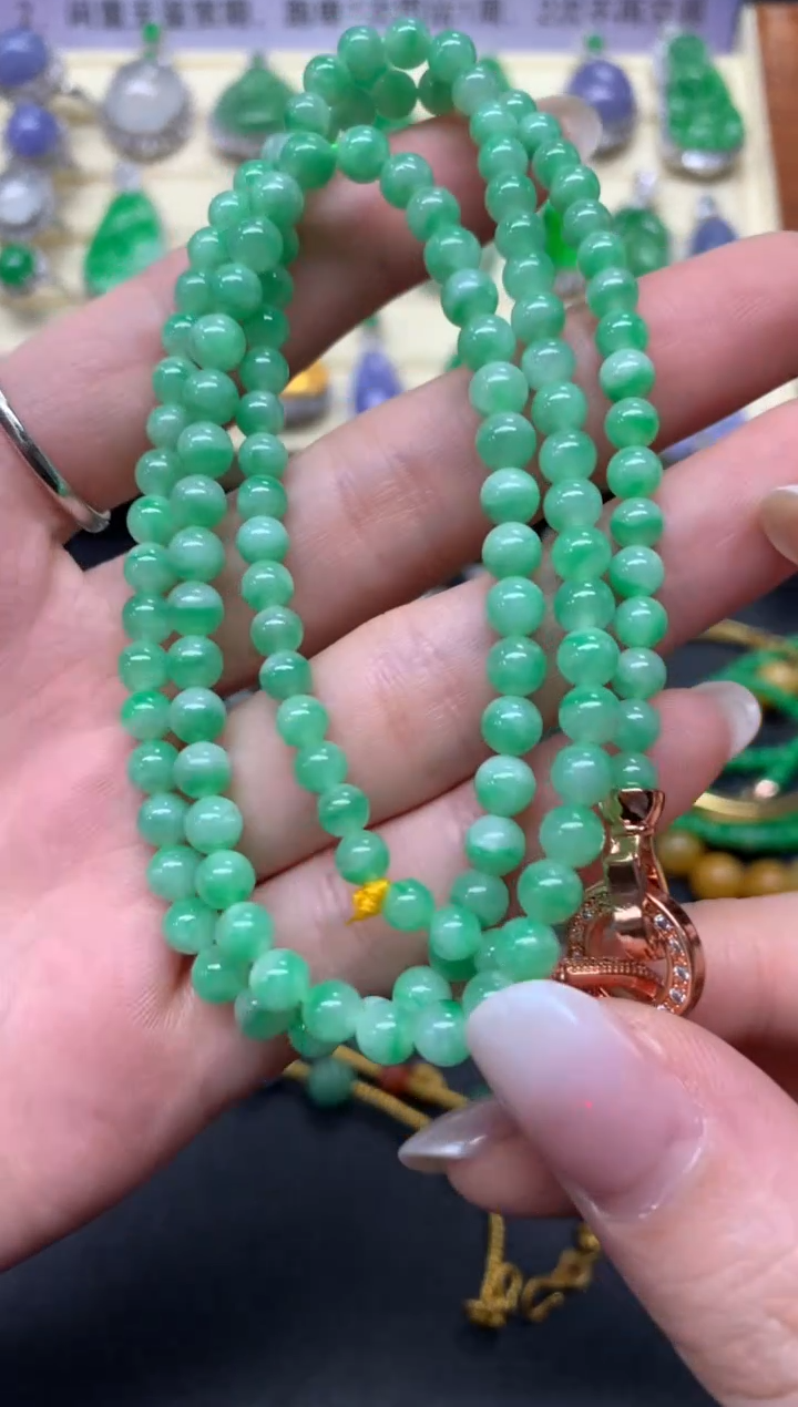 【闪购商品】翡翠项链未镶嵌珠链|3200+320