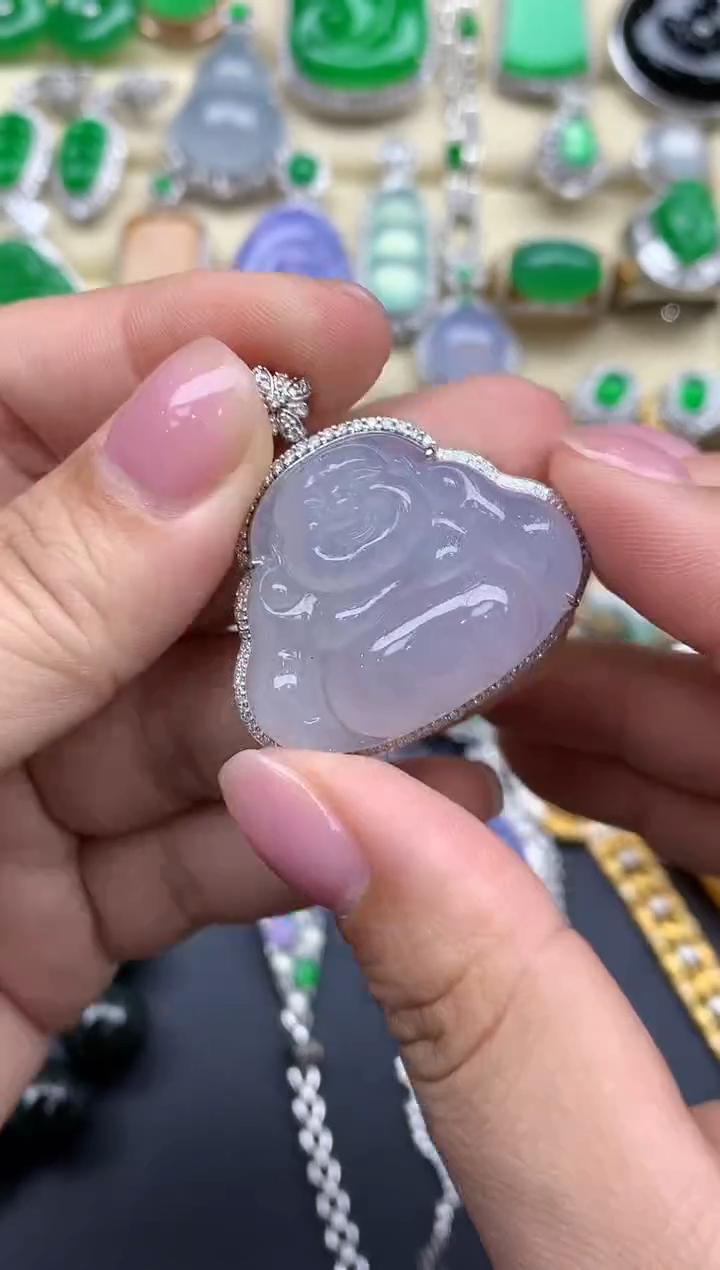 【闪购商品】翡翠颈饰18K金镶嵌567-中国好珍宝