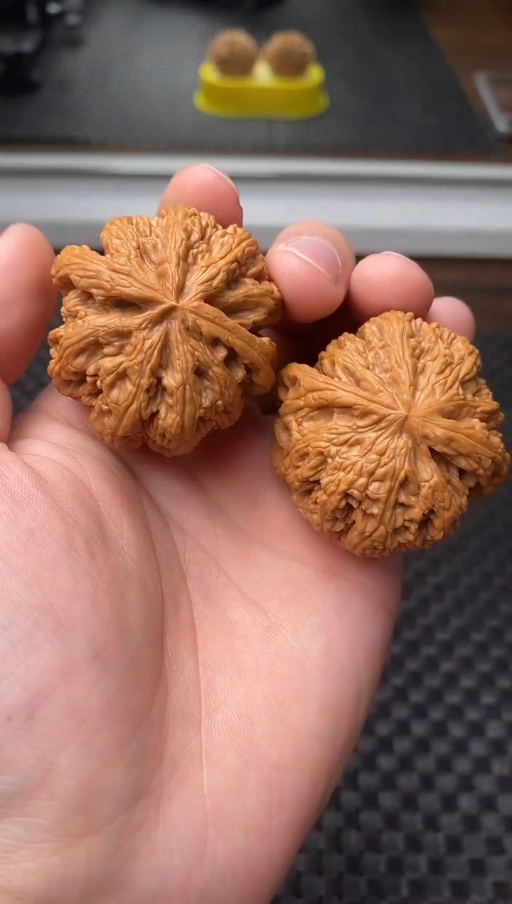 把件文玩核桃微微修打底大粗筋45尺（58.2克）