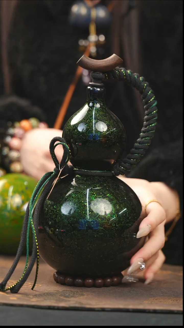 【闪购商品】XK279漆艺酒葫芦不包手串及旋转底座