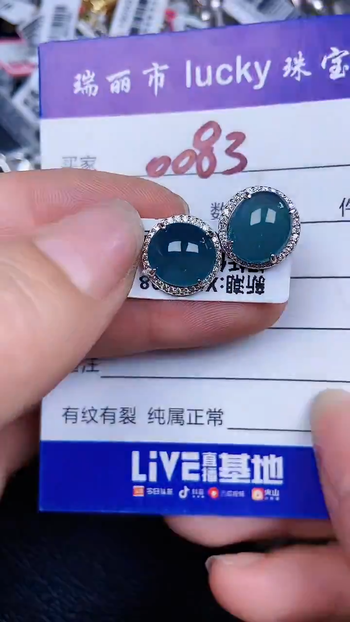 颈饰银S925镶嵌翡翠0083