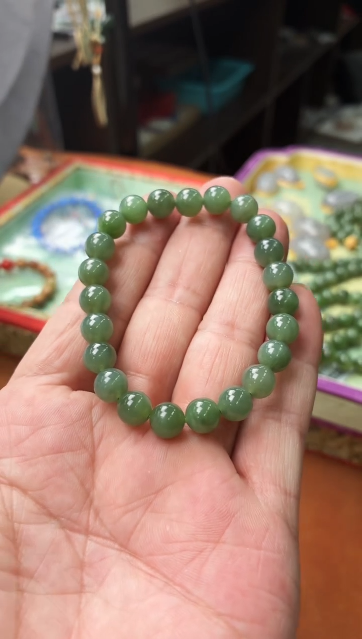 未镶嵌手串和田玉C4