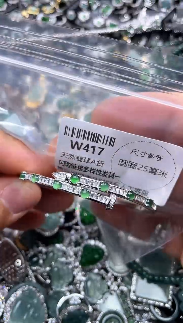 【闪购商品】翡翠颈饰未镶嵌W417手镯