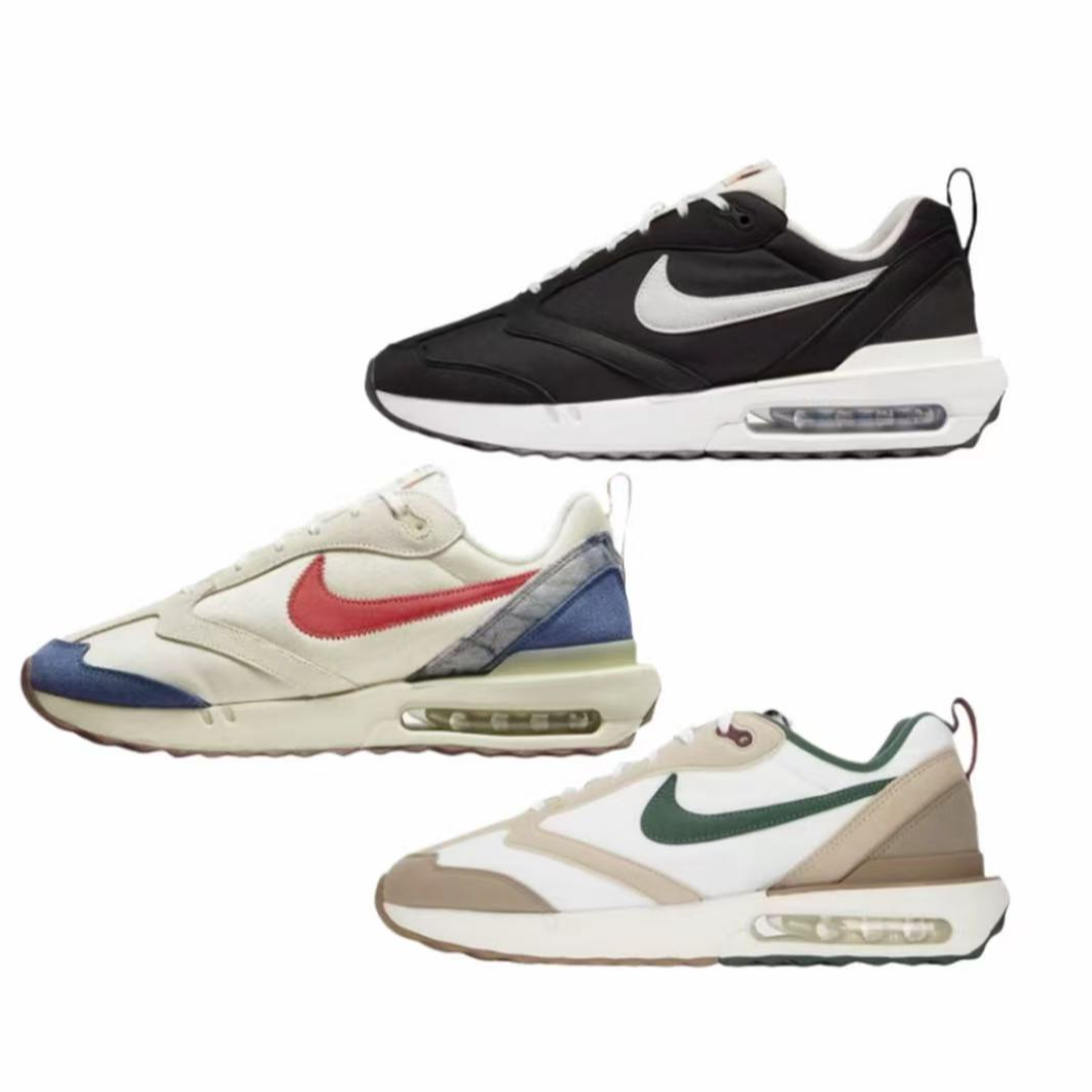 NIKE/耐克Air Max Dawn 减震防滑低帮运动鞋男款米红蓝DJ3624-001