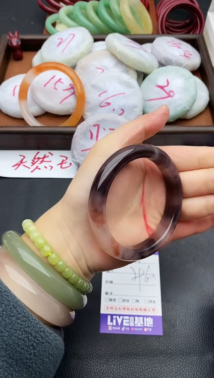 未镶嵌手镯石英质玉118+59/60