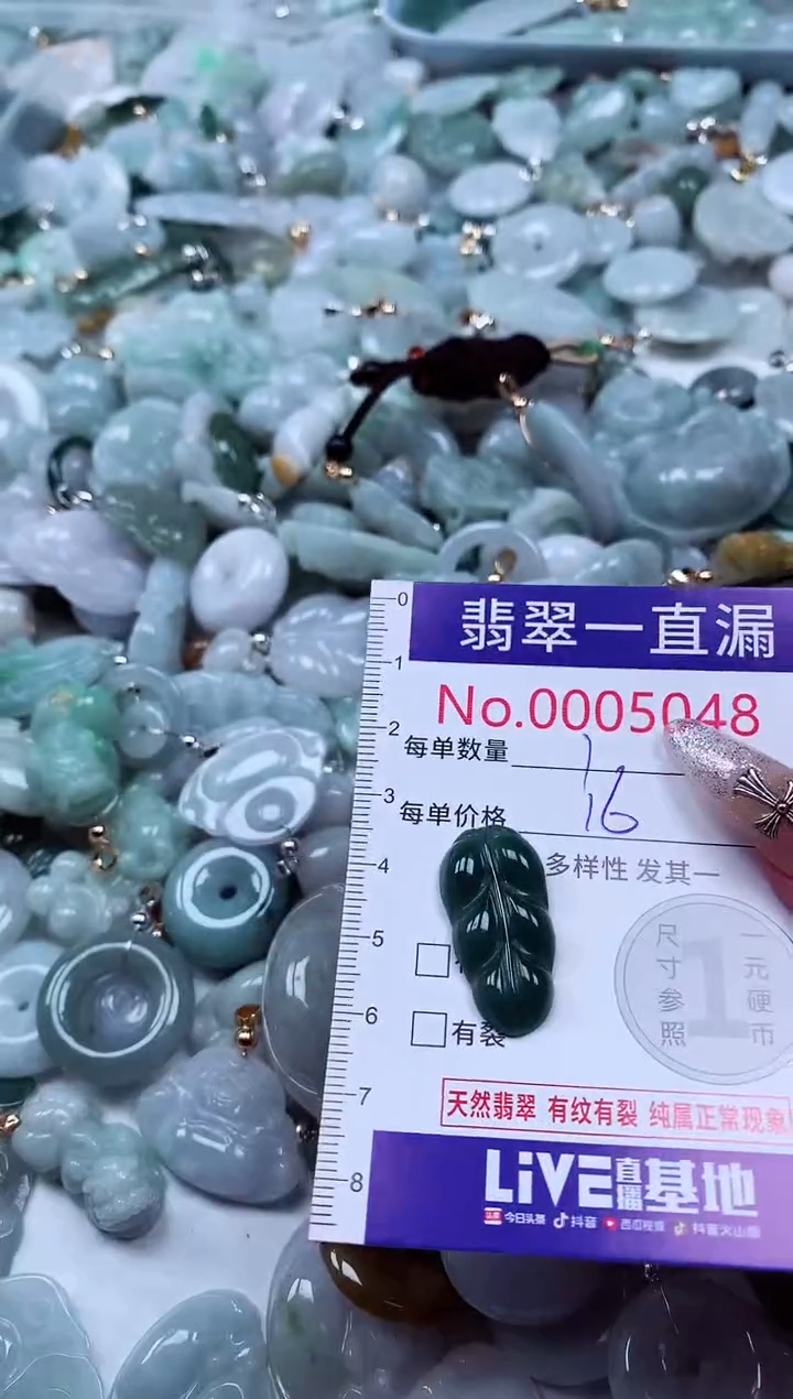 翡翠未镶嵌吊坠(不含链)5048