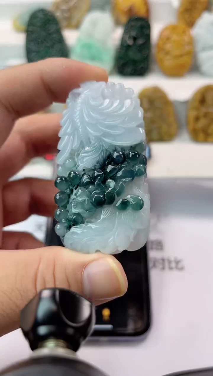 【闪购商品】翡翠颈饰未镶嵌俏色随型