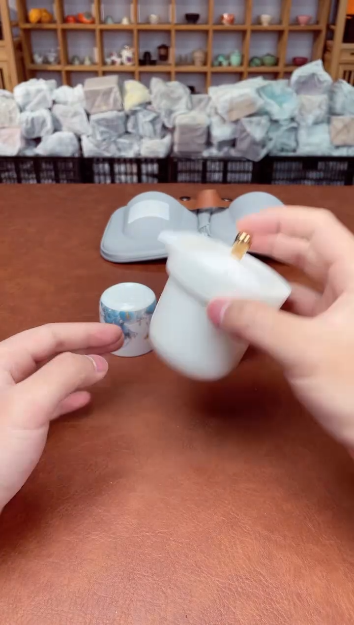 【闪购商品】摆件高端瓷器易仟杯茶器