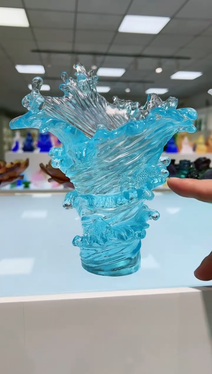 【闪购商品】茶宠古法琉璃风生水起花瓶