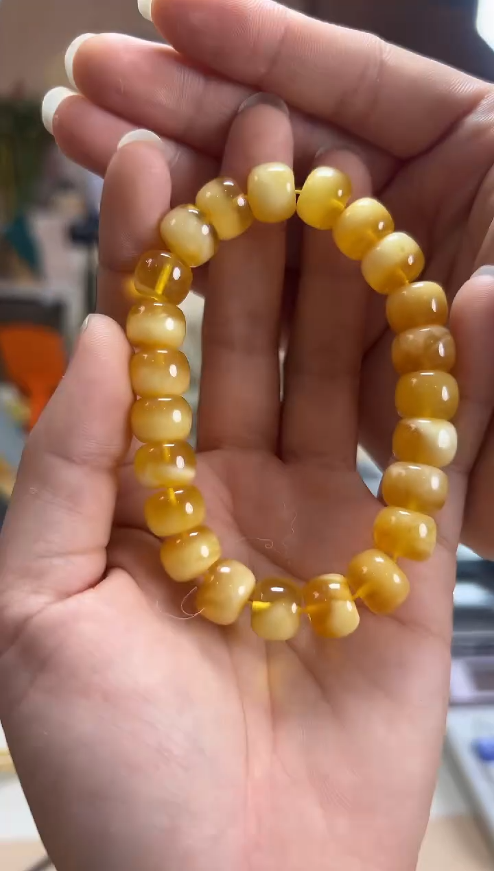 【闪购商品】蜜蜡裸石未镶嵌蜜蜡手串