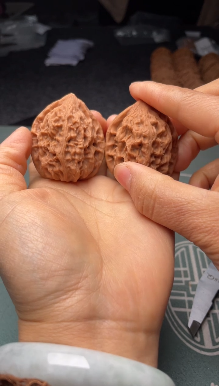 把件文玩核桃w24  鸡心41尺