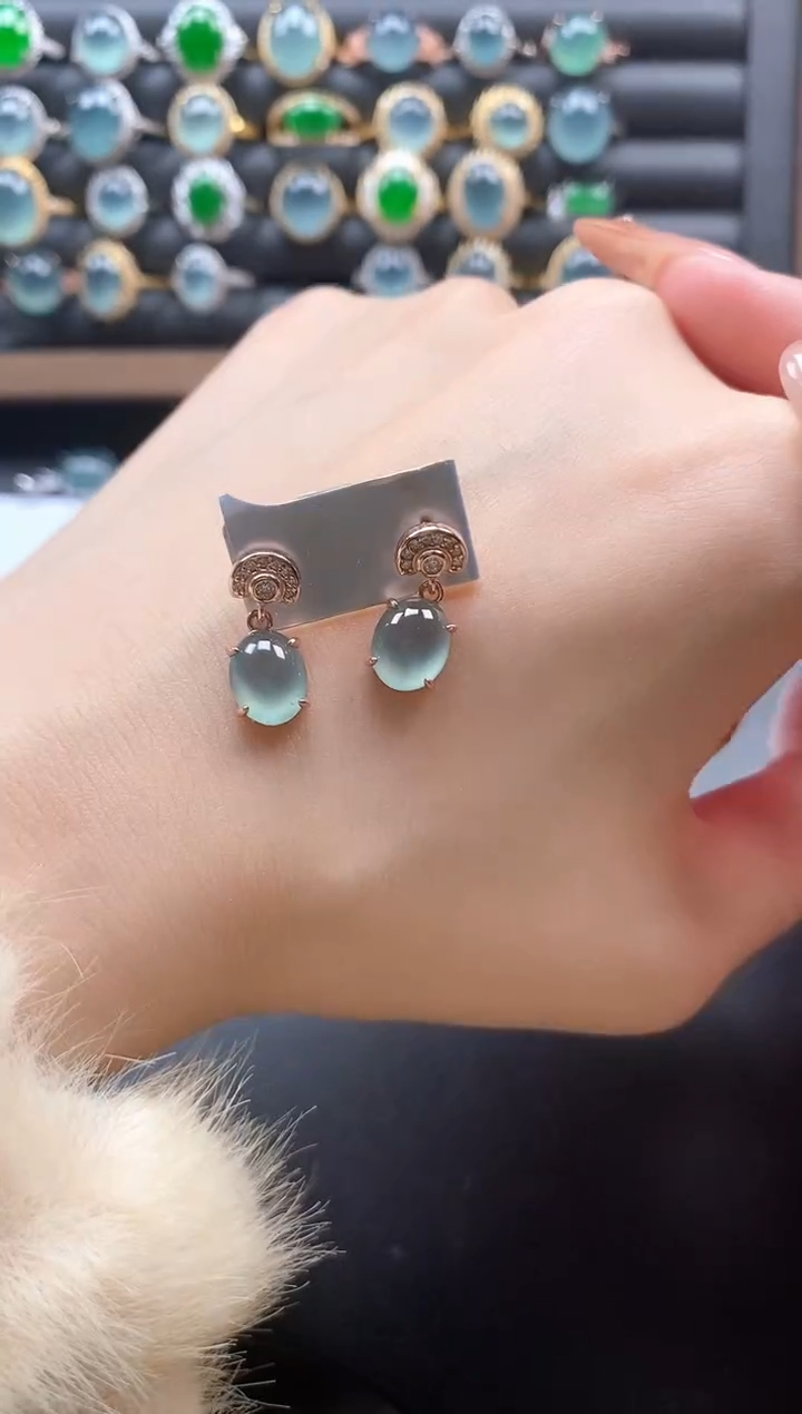 银S925镶嵌戒指翡翠51511