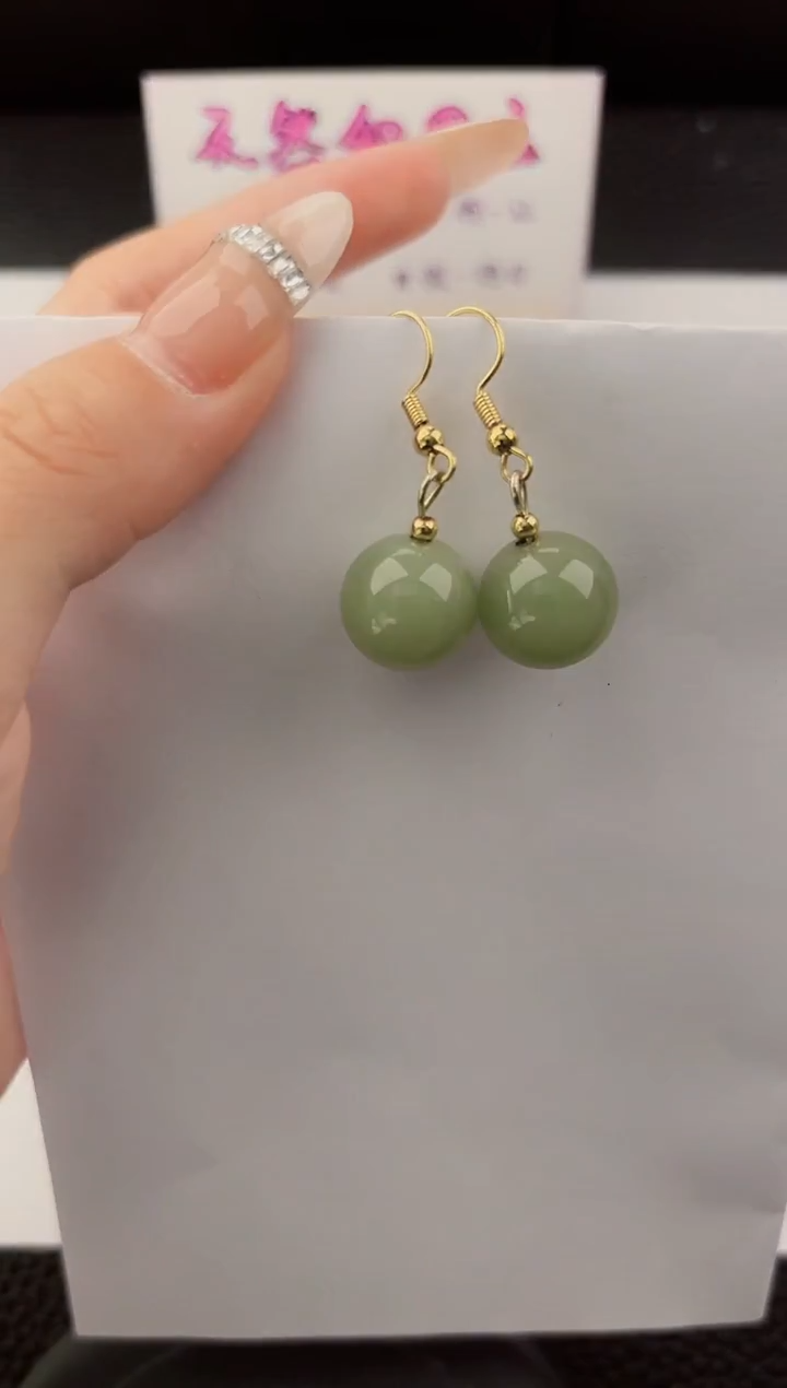 未镶嵌东陵石耳坠嗨购微色差T