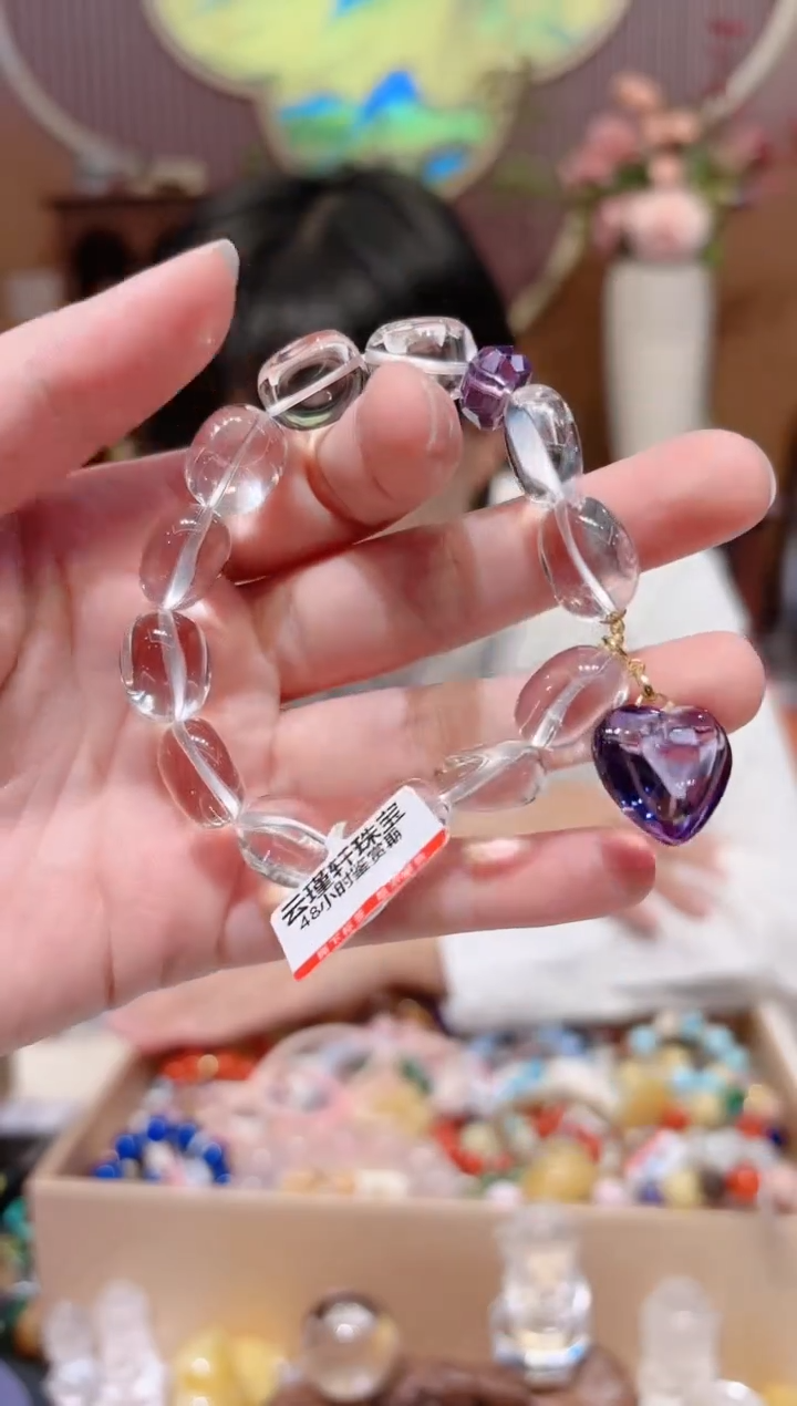 【闪购商品】水晶手串18K金镶嵌设计款珠串