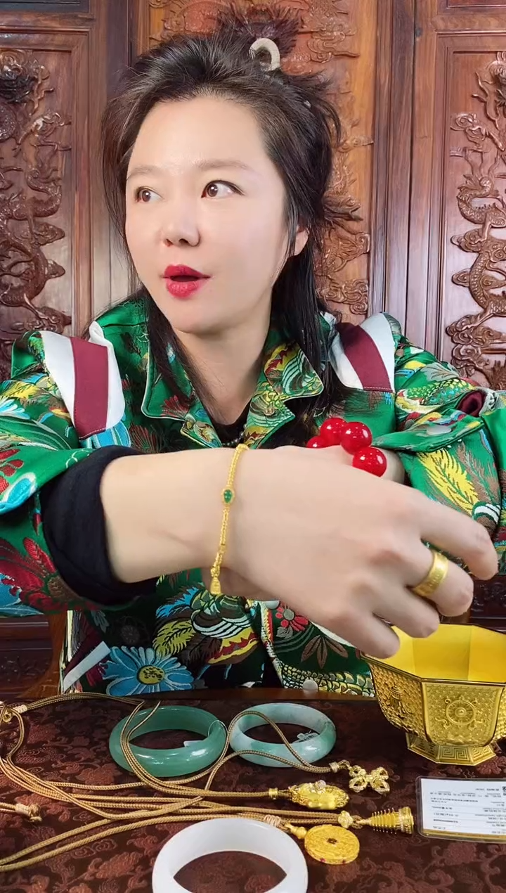 【闪购商品】翡翠套链银S925镶嵌手串