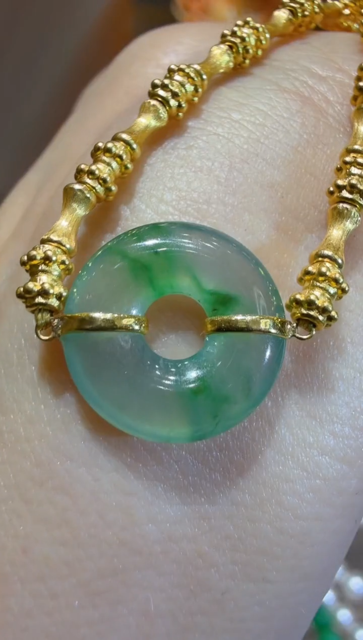 足金镶嵌手链翡翠多样性团购发一件