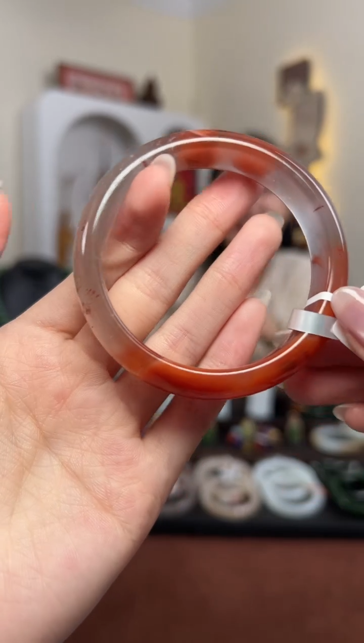 【闪购商品】南红玛瑙手镯未镶嵌S2- 56mm 15