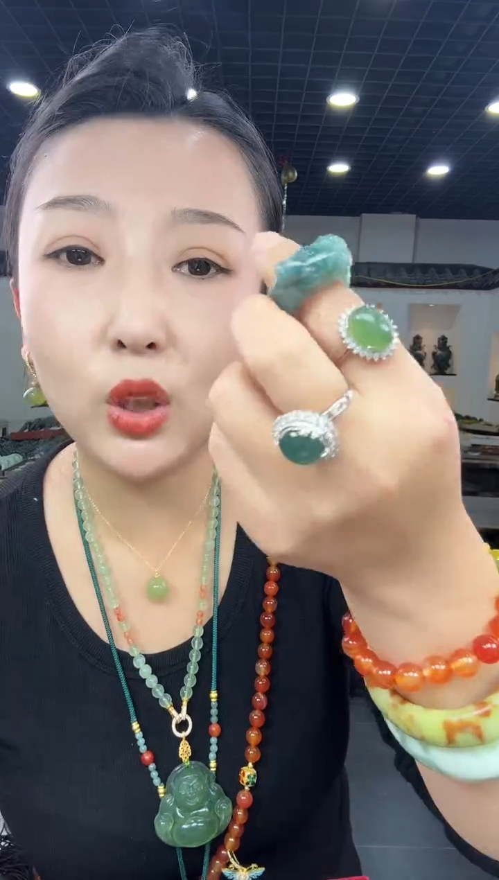 未镶嵌戒指翡翠貔貅扳指