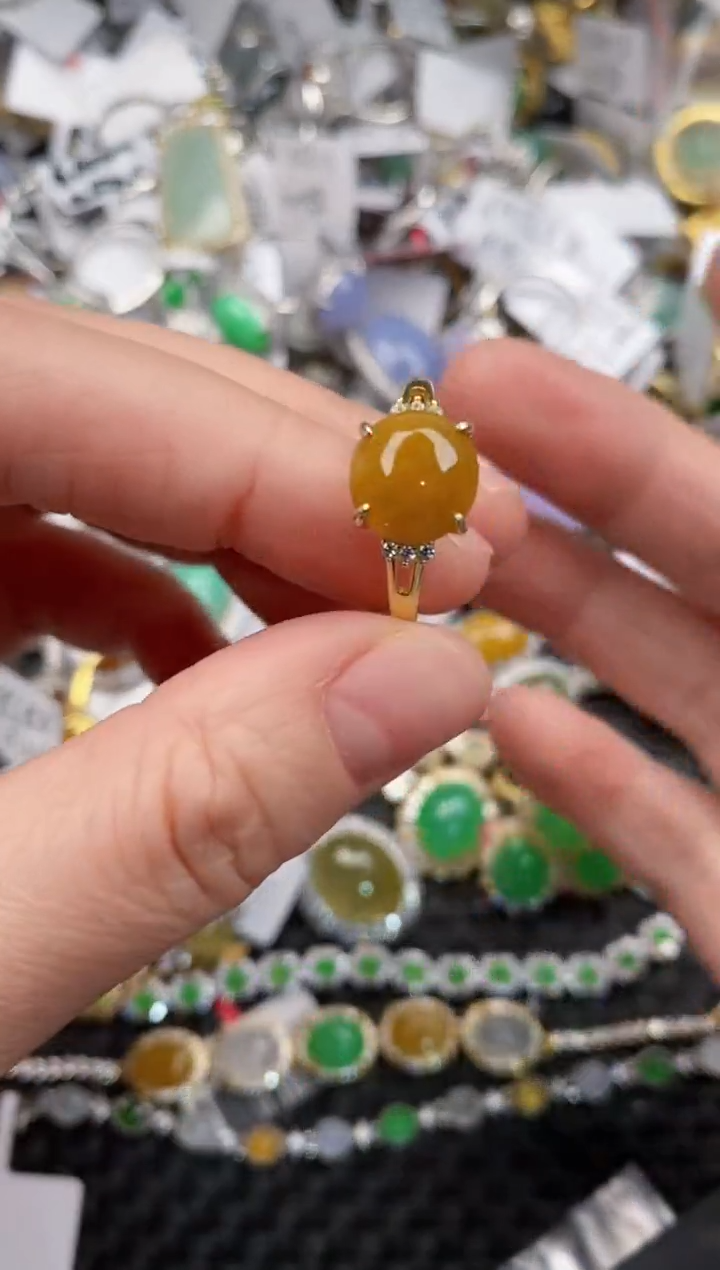 银S925镶嵌戒指翡翠222                6