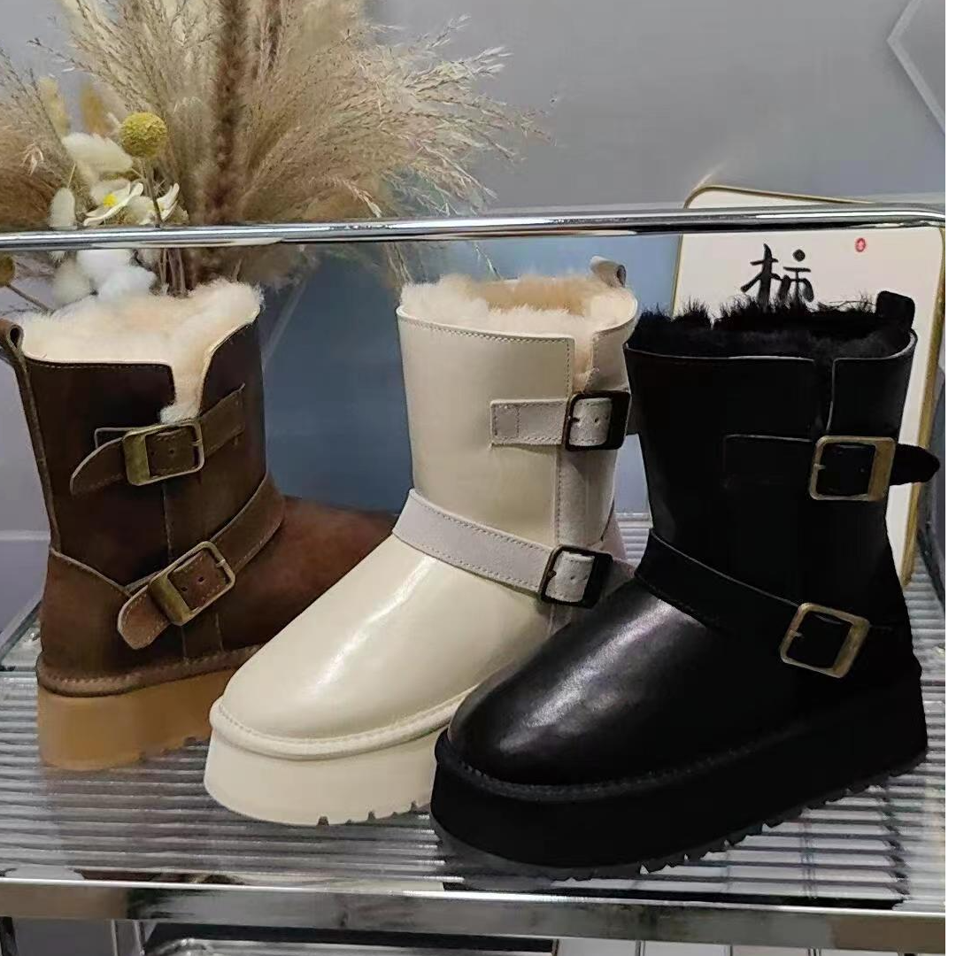 冬季新款时尚百搭加绒加厚雪地靴保暖女款女鞋2795